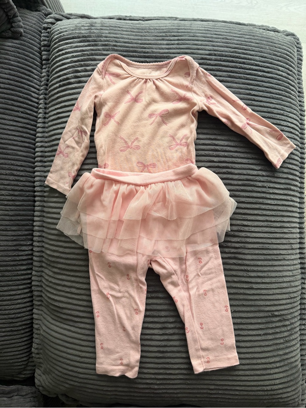 Pink Tutu Bodysuit and Legging Set - Kids